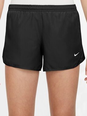 Nike Girls Black Running Tempo Lightweight Athletic Performance Shorts Medium